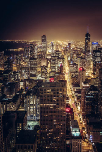 Chicago bei Nacht, Usa