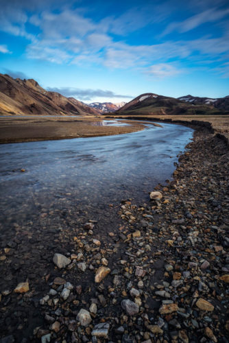 Flussbett, Landmannalaugar, Island